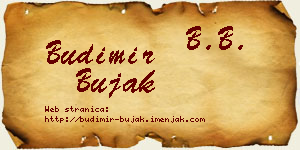 Budimir Bujak vizit kartica